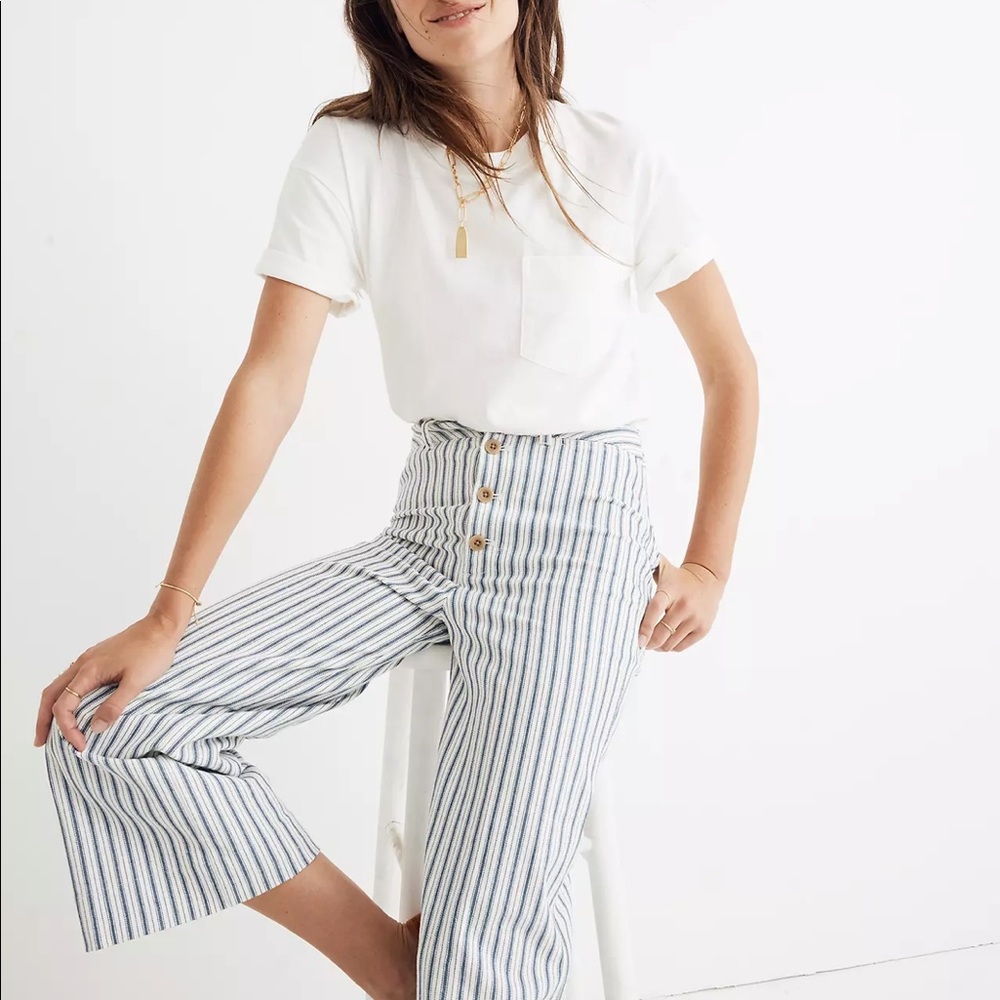 Madewell Emmett Wide leg crop pants